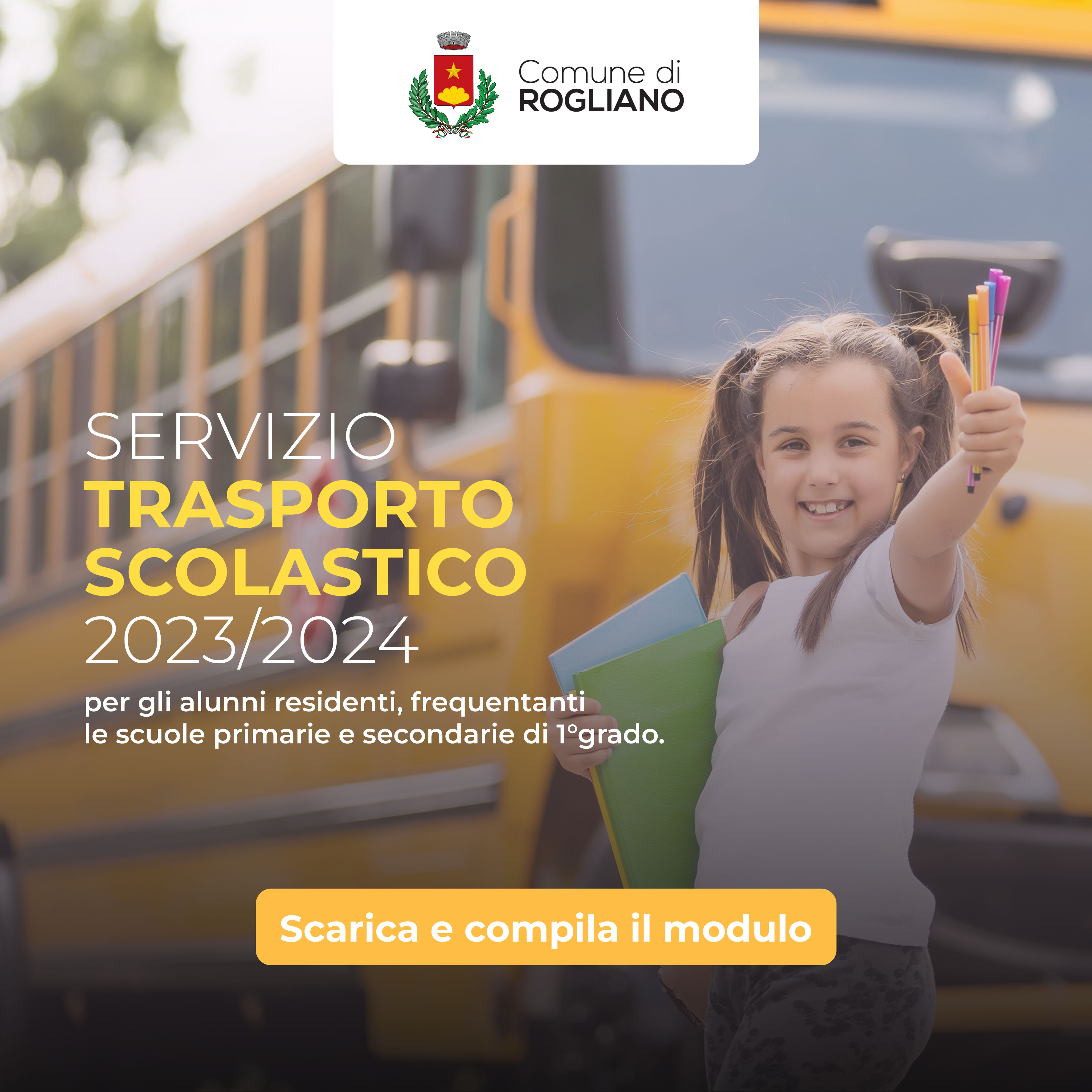 Servizio Trasporto Scolastico 2023/2024 - Iscrizione